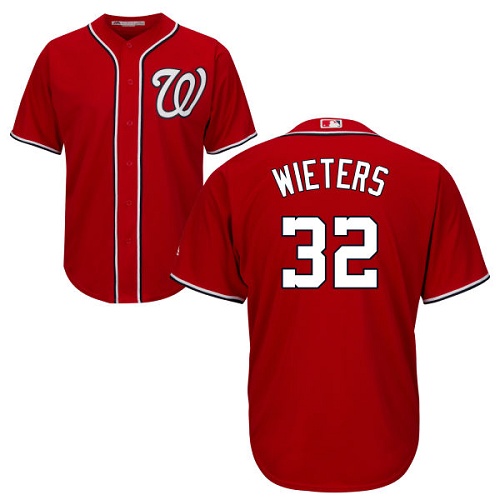 Nationals #32 Matt Wieters Red Cool Base Stitched Youth MLB Jersey - Click Image to Close